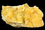 Fluorescent, Yellow Calcite Crystal Cluster - South Dakota #129701-1